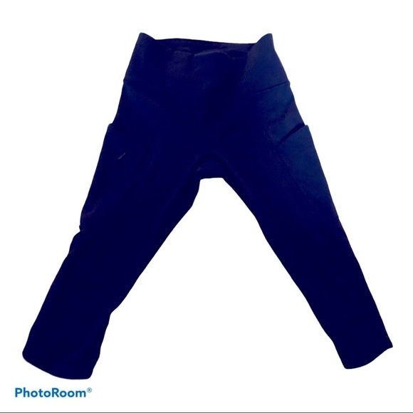 Athleta Pants - Athleta All In Crop Navy Blue NWOT XS Compression